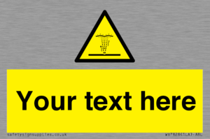 Custom warning geyser water jet